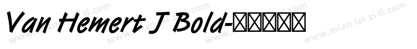 Van Hemert J Bold字体转换